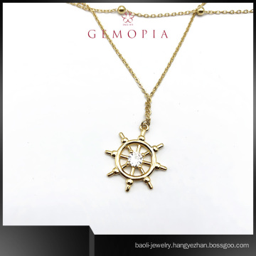 Fashion Gold Plated 925 Silver Jewelry Necklace